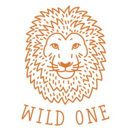 Golpe de un león salvaje Diseño PNG