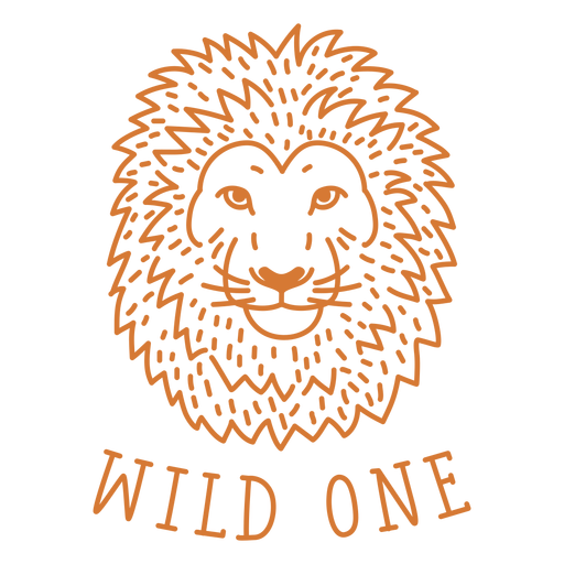 Download Wild One Lion Stroke Transparent Png Svg Vector File