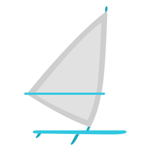Windsurfing board flat element PNG Design