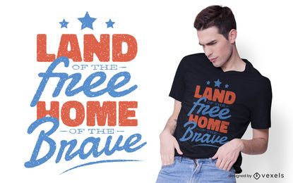 Home of The Brave T-shirt Design Home of The Brave T-shirt Design