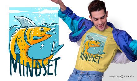 Diseño de camiseta Shark Fish Quote Diseño de camiseta Shark Fish Quote