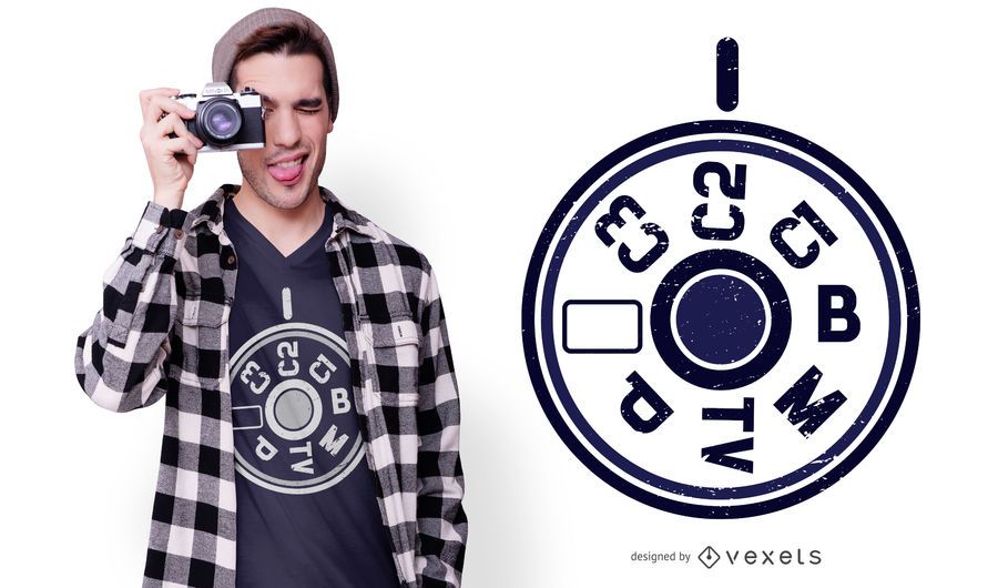 DSLR Camera Menu T-shirt Design DSLR Camera Menu T-shirt Design