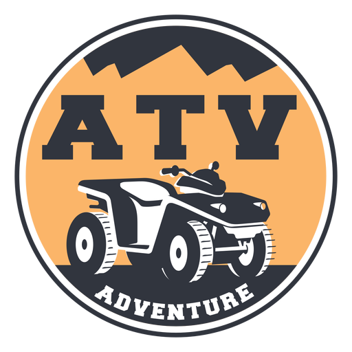 Distintivo de aventura ATV Desenho PNG