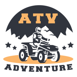 Distintivo de aventura na montanha Atv Desenho PNG