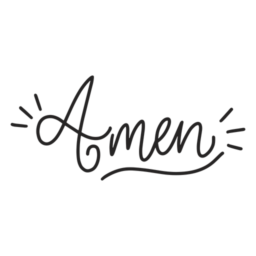 Amen Religious Lettering Transparent Png Svg Vector File