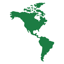 Silhueta do mapa da América Desenho PNG