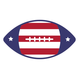 American Football USA Flagge flach PNG-Design