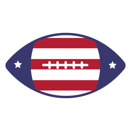 American football usa flag flat PNG Design
