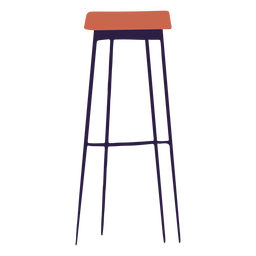 Bar stool illustration PNG Design