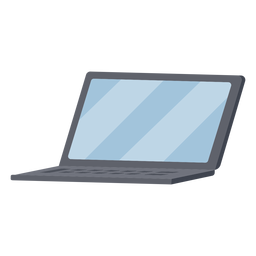 Ilustración de portátil negro Diseño PNG