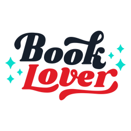 Buchliebhaber Schriftzug PNG-Design