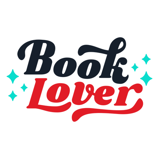 Book lover lettering - Transparent PNG & SVG vector file