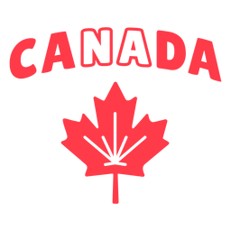 Canada Sign With Maple Leaf Badge PNG & SVG Design For T-Shirts