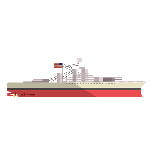 Cargo ship illustration PNG Design