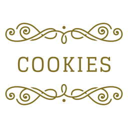 Cookies swirls label PNG Design Transparent PNG