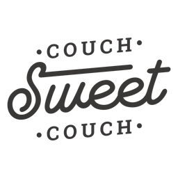 Letras de sofá dulce sofá Diseño PNG