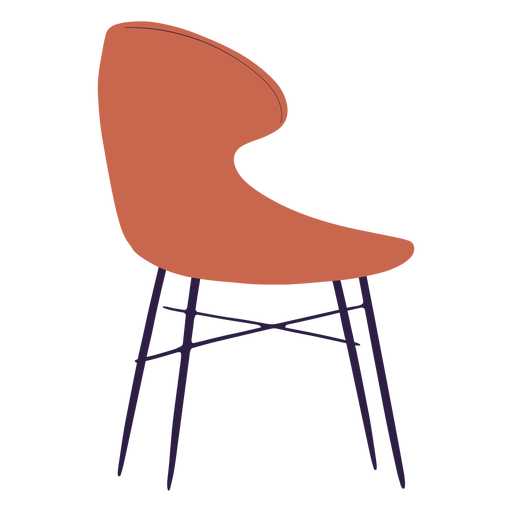 Gebogene Stuhlillustration PNG-Design
