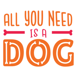 Letras de citação de amor de cachorro Desenho PNG