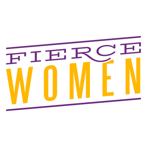 Fierce Word Glossy PNG & SVG Design For T-Shirts