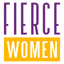 Letras estiradas de mujeres feroces Diseño PNG