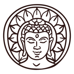 Gautama Buddha Kopfschlag PNG-Design
