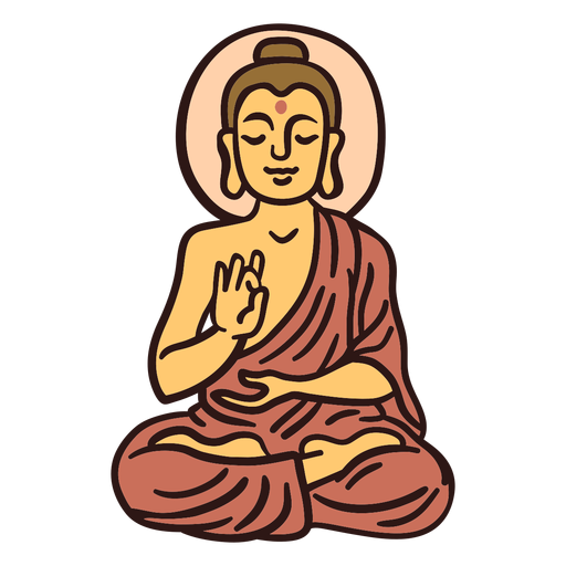 Ilustra??o de Gautama Buda Desenho PNG