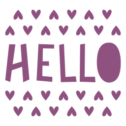 Hello There Purple Lettering Transparent Png Svg Vector File