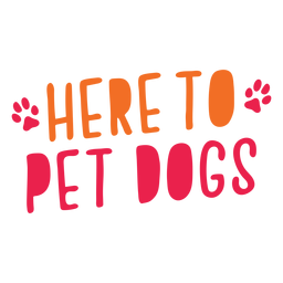 Aqui para letras de cães de estimação Desenho PNG