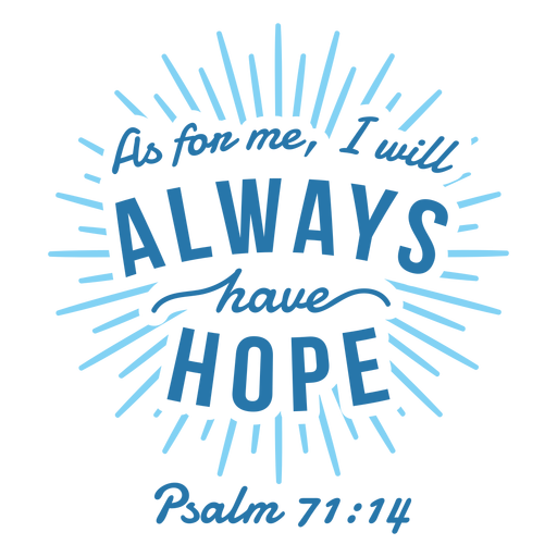 Download Hope bible quote lettering - Transparent PNG & SVG vector file