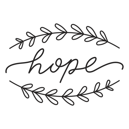 Hope cursive lettering