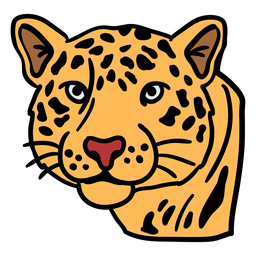 Dibujado a mano animal jaguar Diseño PNG