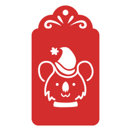 Koala papercut tag PNG Design
