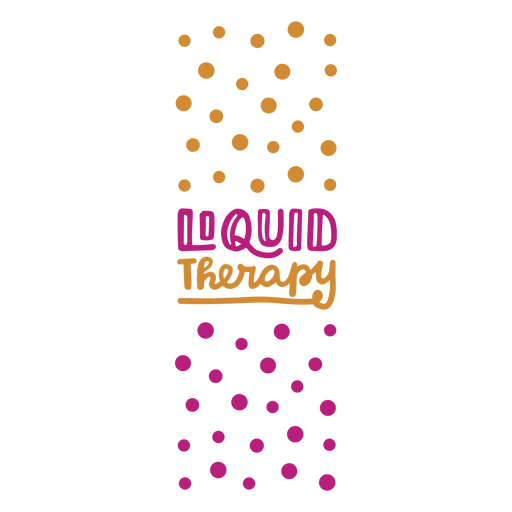Liquid therapy wine label PNG Design