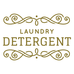 Etiqueta de redemoinhos de detergente para a roupa Desenho PNG