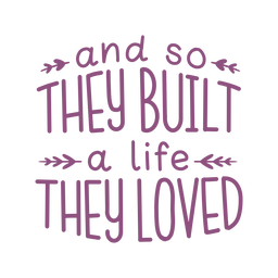 Letras de decoração de travesseiro de citação de vida Desenho PNG