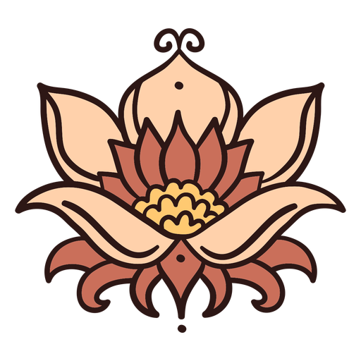 Lotus flower illustration lotus PNG Design