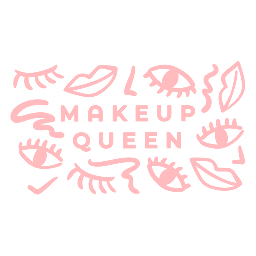 Makeup queen pattern - Transparent PNG & SVG vector file