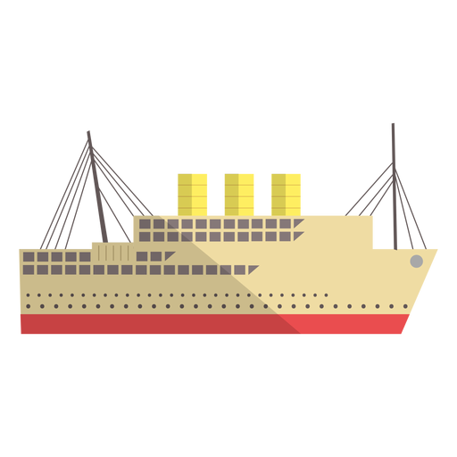 Moderne Transportschiffillustration PNG-Design
