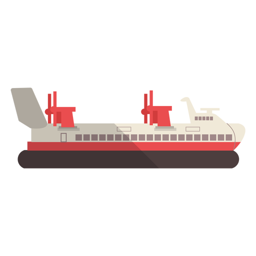 Moderne Transportschiffillustration PNG-Design