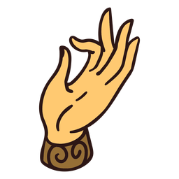Ilustração de gesto de mão em Mudra Desenho PNG Transparent PNG