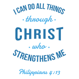 Philipper Bibel Zitat Schriftzug PNG-Design