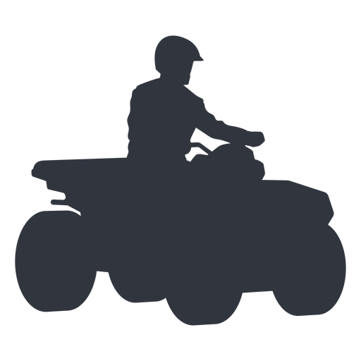 Piloto de moto-quatro silhueta Desenho PNG