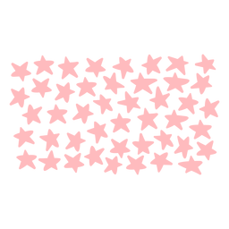 Patrón de estrellas rosa Diseño PNG