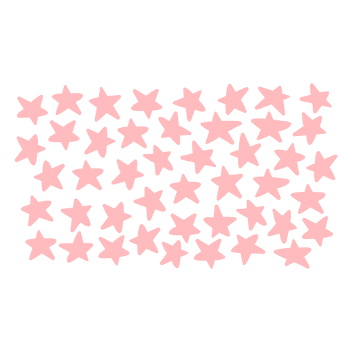 Pink stars pattern PNG Design