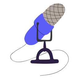 Podcast Mikrofon Illustration PNG-Design Transparent PNG