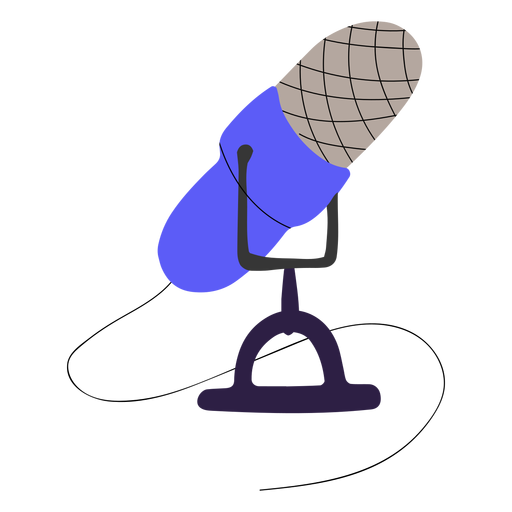 Podcast Mikrofon Illustration PNG-Design