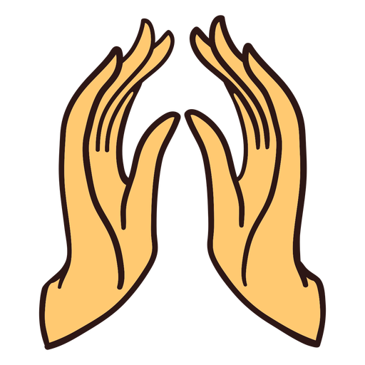 Praying hands illustration