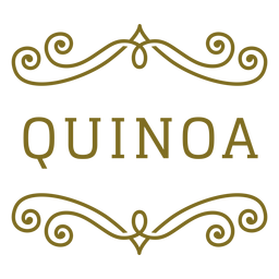 Quinoa swirls label PNG Design