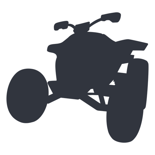 Racing quad bike silhouette