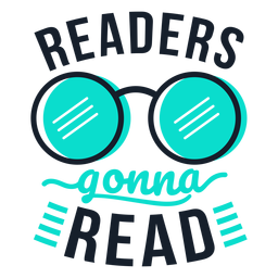 Los lectores leerán letras Diseño PNG
